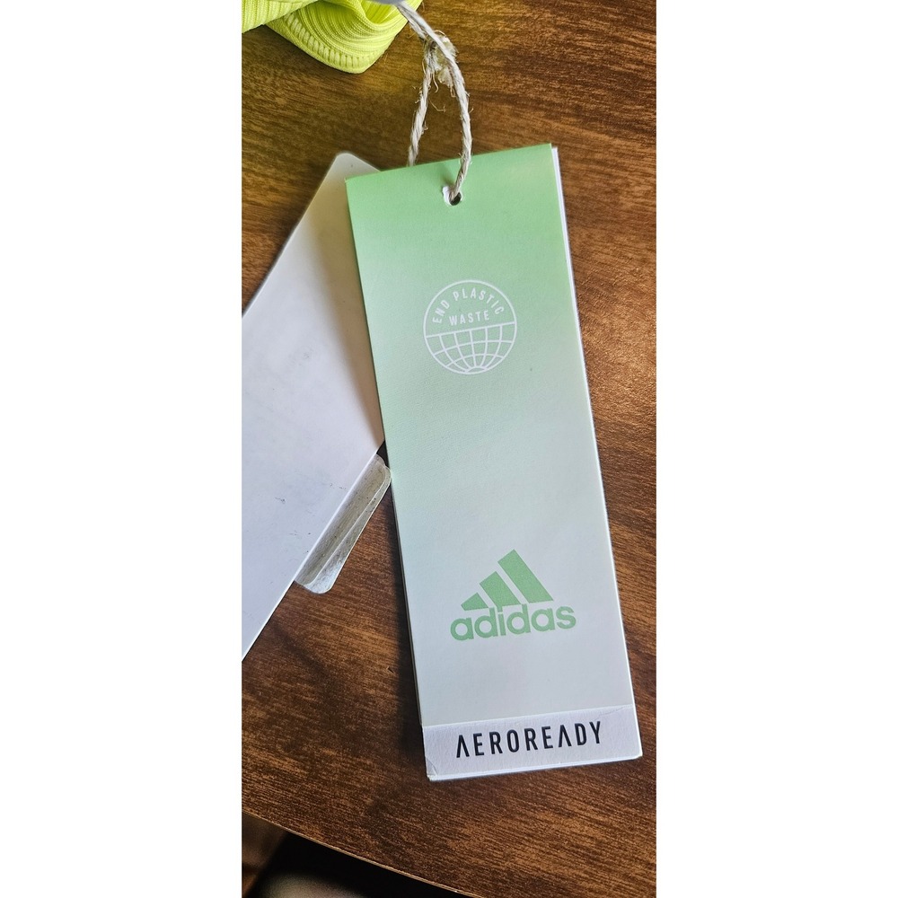 Adidas AEROREADY Primegreen Training Workout Leggings - XS Green - Picture 4 of 4